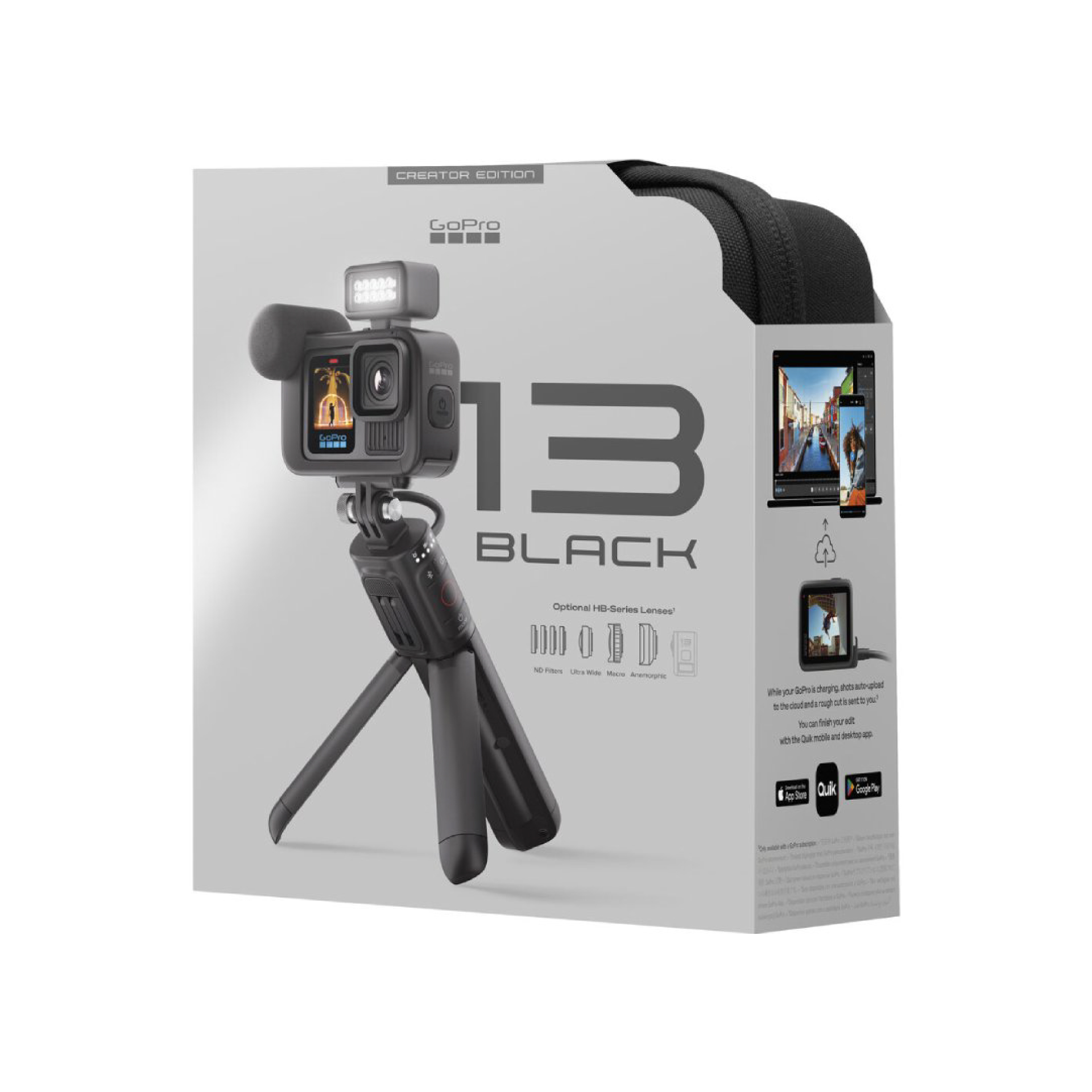 GoPro HERO13 Black CREATOR EDITION - Volta (Battery Grip / Tripod / Remote) + Media mod + Light mod CHDFB-131-EU